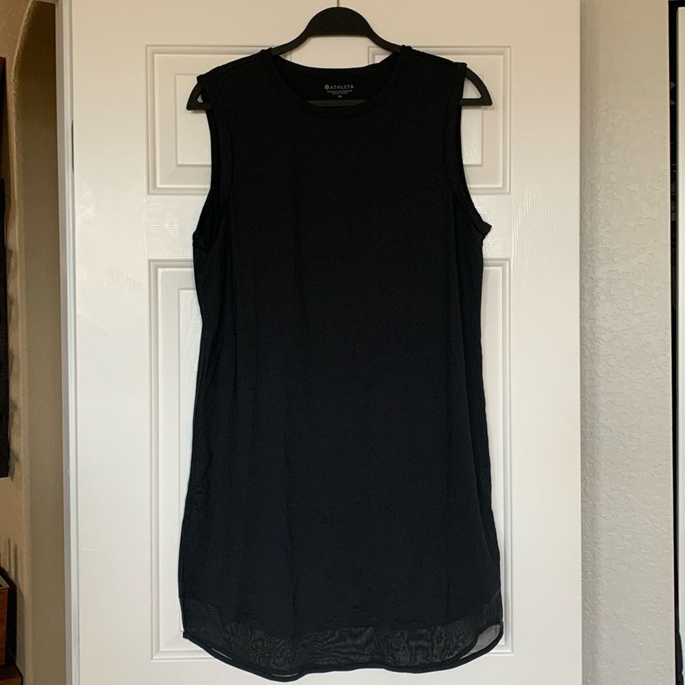 Black coverup with sheer bottom